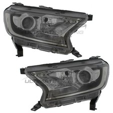 Headlights Ford Ranger P375 2015-2019 Projector Headlamps 1 Pair Left & Right