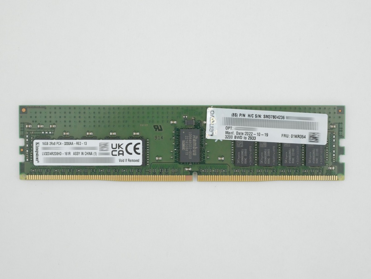 Lenovo 16GB DDR4-2933MHz ECC REG 288-Pin SM37B04236 LV32D4R2D8HD