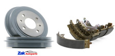 FORD KA 1.2 + 1.3 TDCi REAR 2 BRAKE DRUMS AND BRAKE SHOES SET BRAND NEW