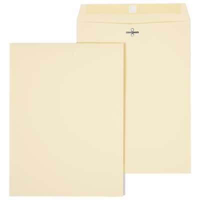 Staples Extra-Heavyweight Clasp Catalog Envelopes 9''L x 12''H Manila 100/BX 19276