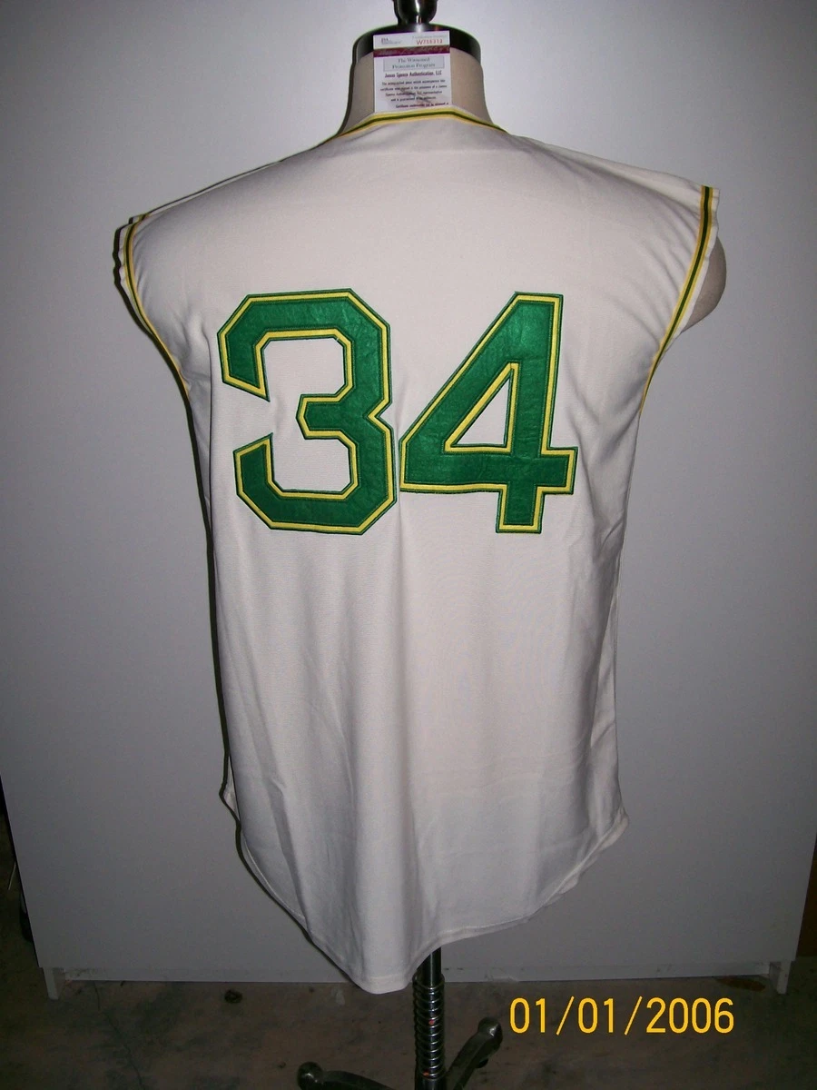 ROLLIE FINGERS SIGNED RARE 1968 OAKLAND A'S JERSEY VEST HOF92 JSA