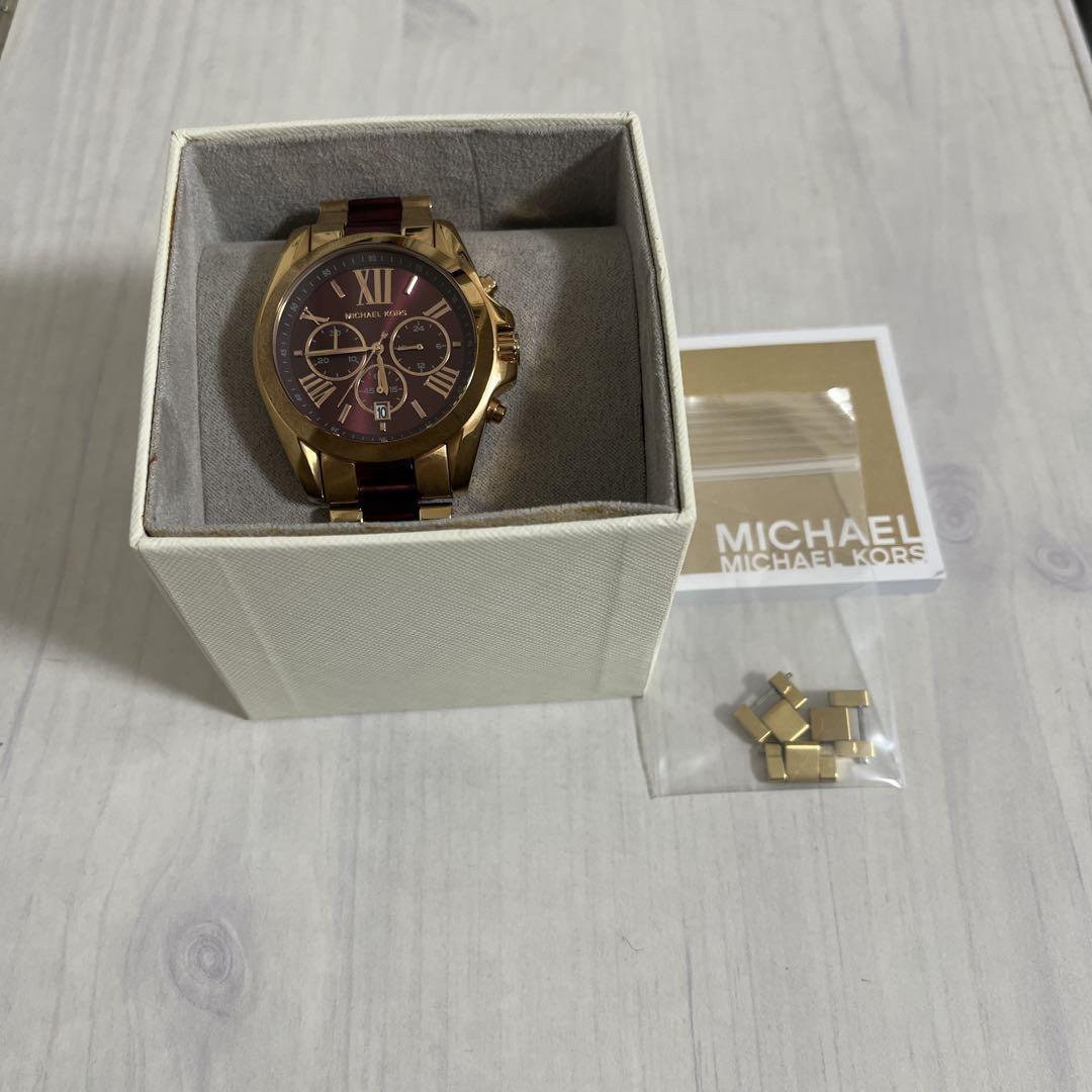 MICHAEL KORS ゴールド/赤 アナログ腕時計 MK-XXXX MICHAEL KORS ゴールド/赤 アナログ腕時計 MK-XXXX Michael Kors