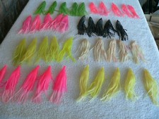 vintage mid century vinyl skirts for bass spinnerbaits and rock codfish 40 count