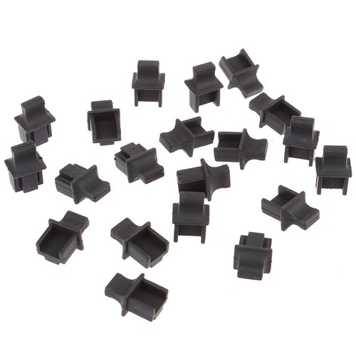 20pieces RJ45 Network Port Protective Rubber Cover Network Connector End Cap.bf - Photo 2/12