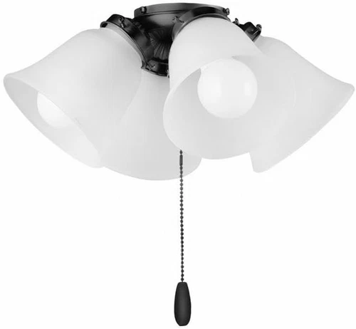 36W LED Ceiling Fan Light Kit - Modern 4-Light Fixture, 15" Wide, 6.75" Tall - Picture 1 of 2