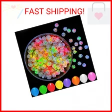 JJGoo 100Pcs Multicolor LED Balloon Lights, Waterproof Flash Round Tiny Led Ligh