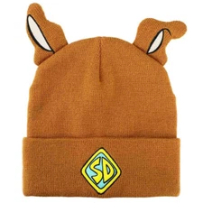 Scooby Doo 3D Plush Ears Embroidered Beanie