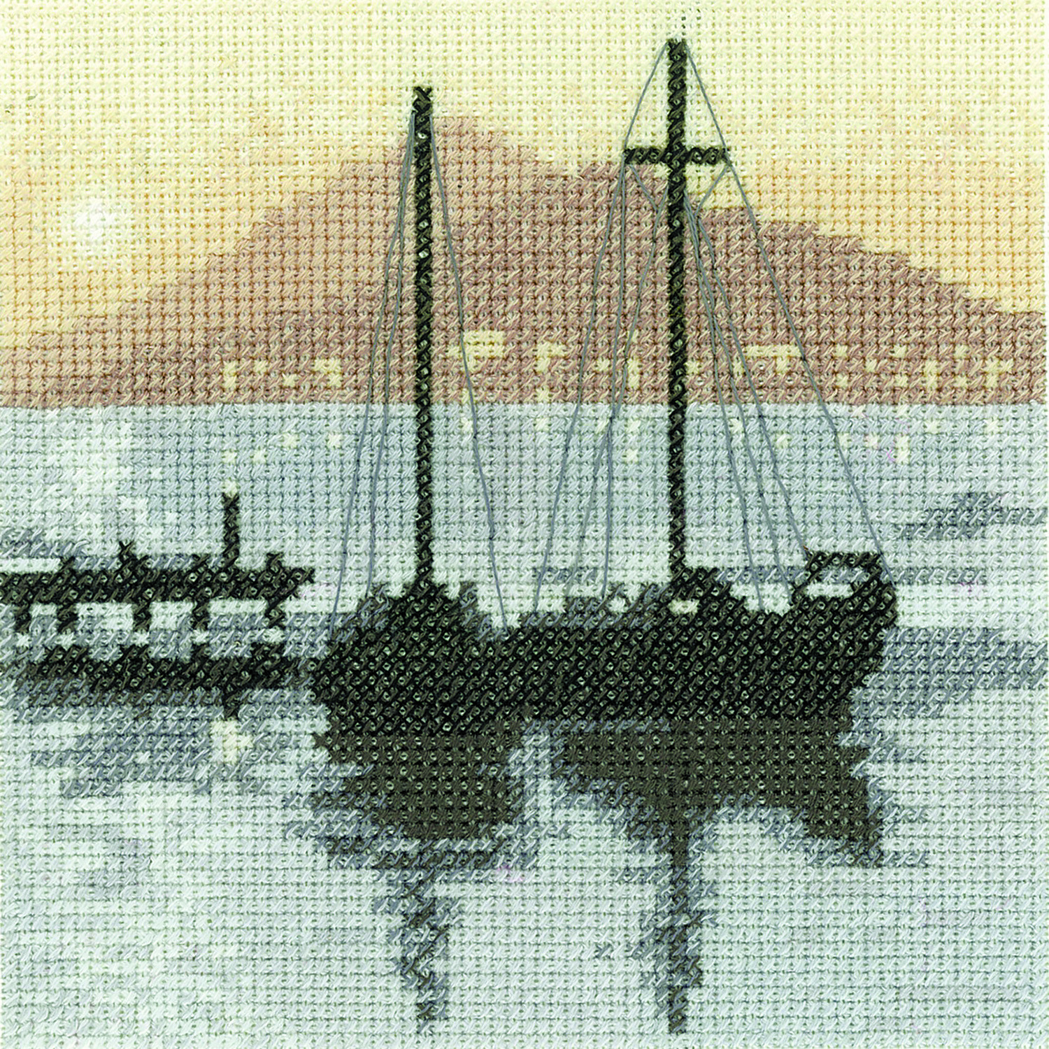 Heritage Crafts Cross Stitch Kit - Silhouettes, Bay View