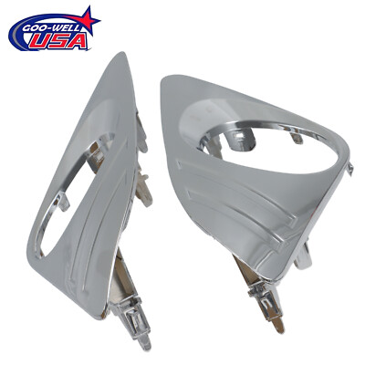 RH & LH Front Bumper Fog Lamp Decorative Frame Chrome Fit for Toyota Camry