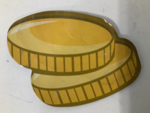 Gold Coins Yellow with Brown Accented Magnet - Picture 5 of 5
