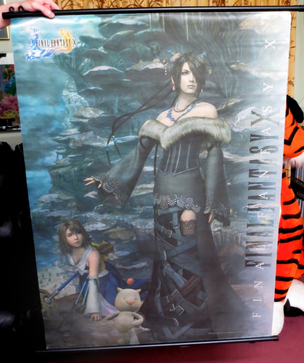 Official Final Fantasy X Lulu w Yuna Poster Fabric WALL
