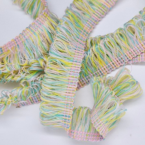 15mm Fringe Braid Loop Brush Tassel Trim Sewing Craft Retro Boho Border 2 METRES - Picture 7 of 7