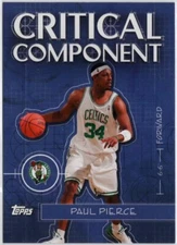 2004-05 Topps Critical Component Paul Pierce Insert Card #CC10