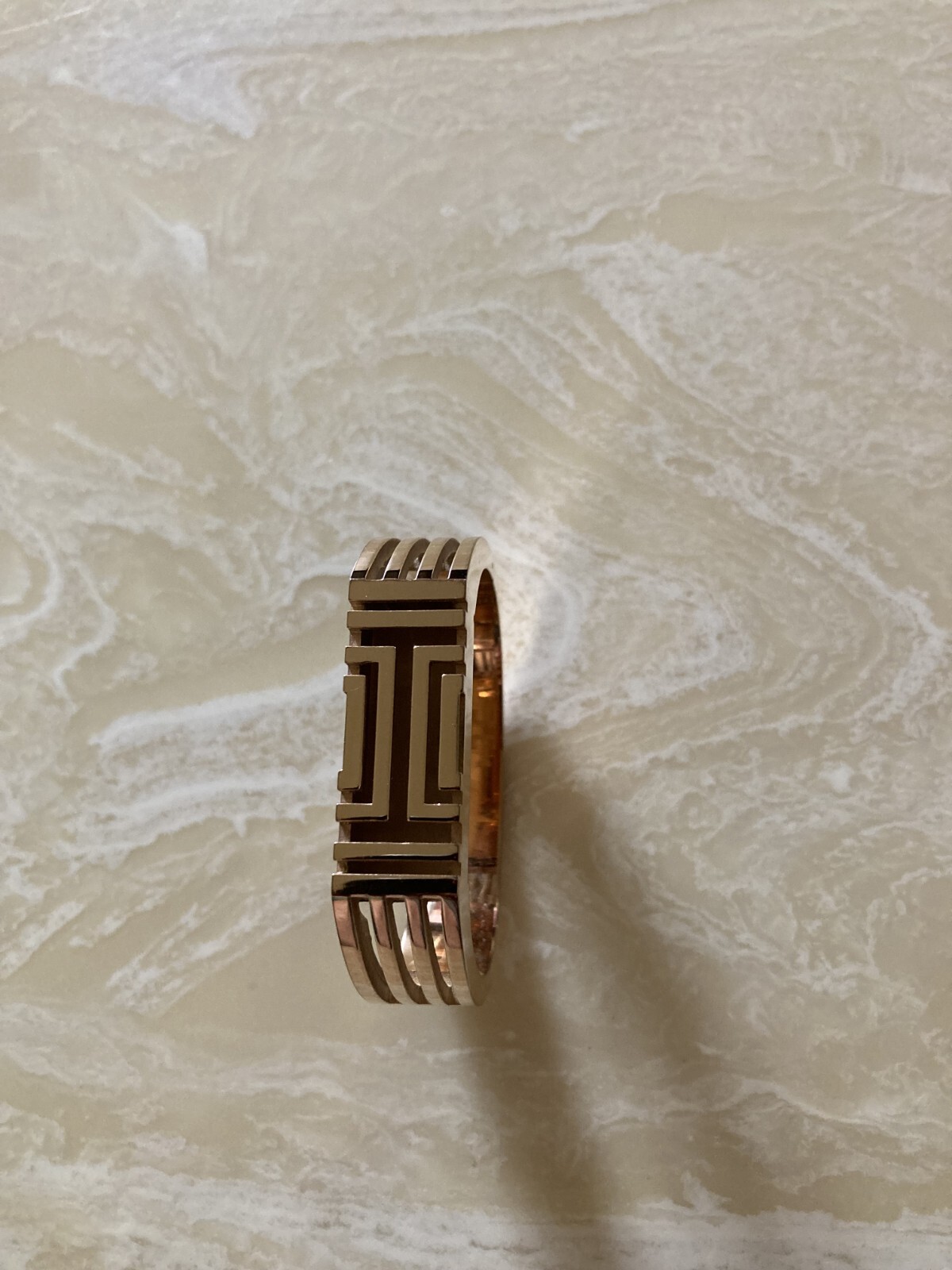 Tory Burch gold plated rectangular Bangle For Wom… - image 1