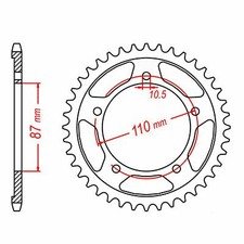 MTX Rear Sprocket 46T for Suzuki GS500E 2009-2012 >520 