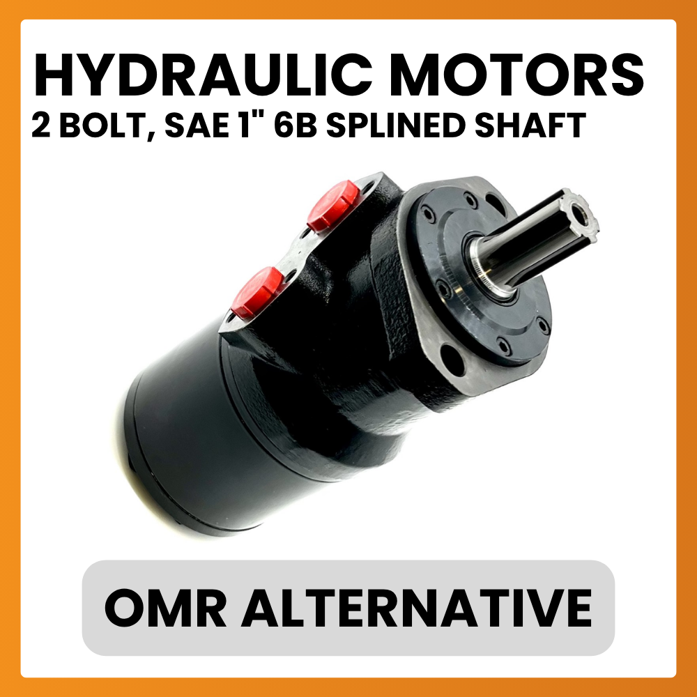 2 Bolt, SAE 1 Inch 6B Splined Shaft, Low Speed High Torque