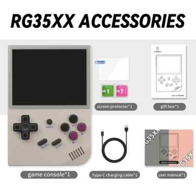 ANBERNIC RG35XX New Handheld Game Console 3.5 Inch Linux GarlicOS HDMI TV Output