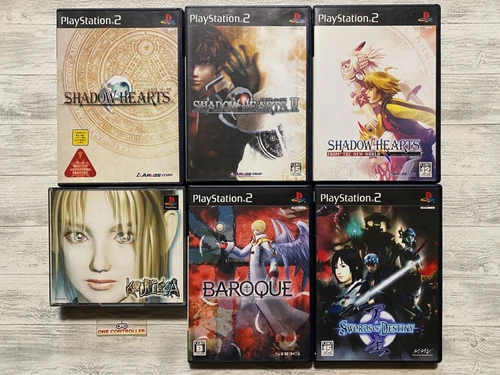 SONY PS 1 2 Koudelka & Shadow Hearts & Baroque & Tensei: Swords of Destiny set