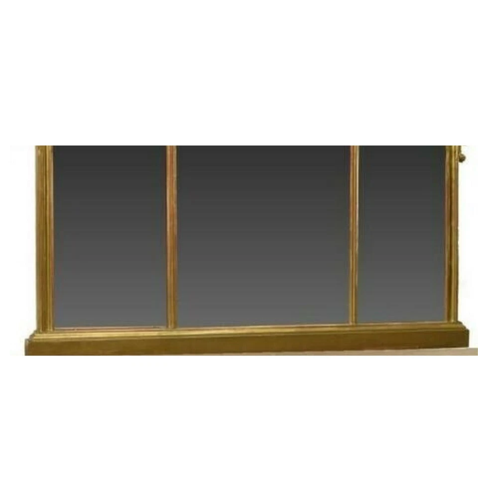 Espejo antiguo, ornamentado, dorado, veneciano, sobremanto, aplicación 50,5", principios de 1900 Foto 3 de 4