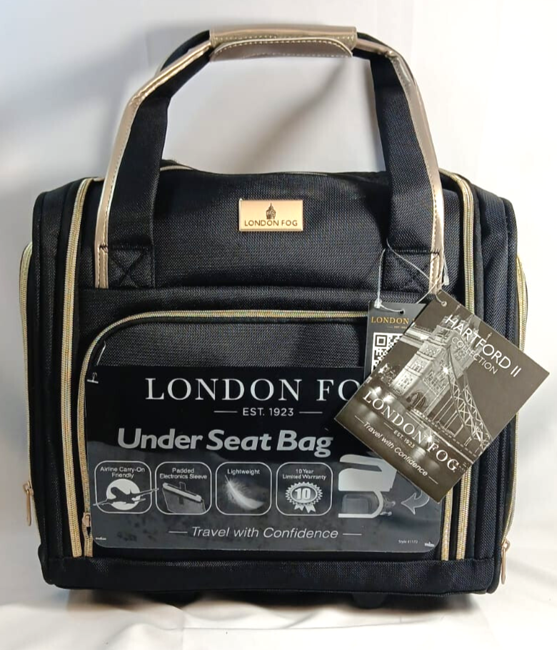 London Fog Under Seat Carryon HARTFORD II Black 15