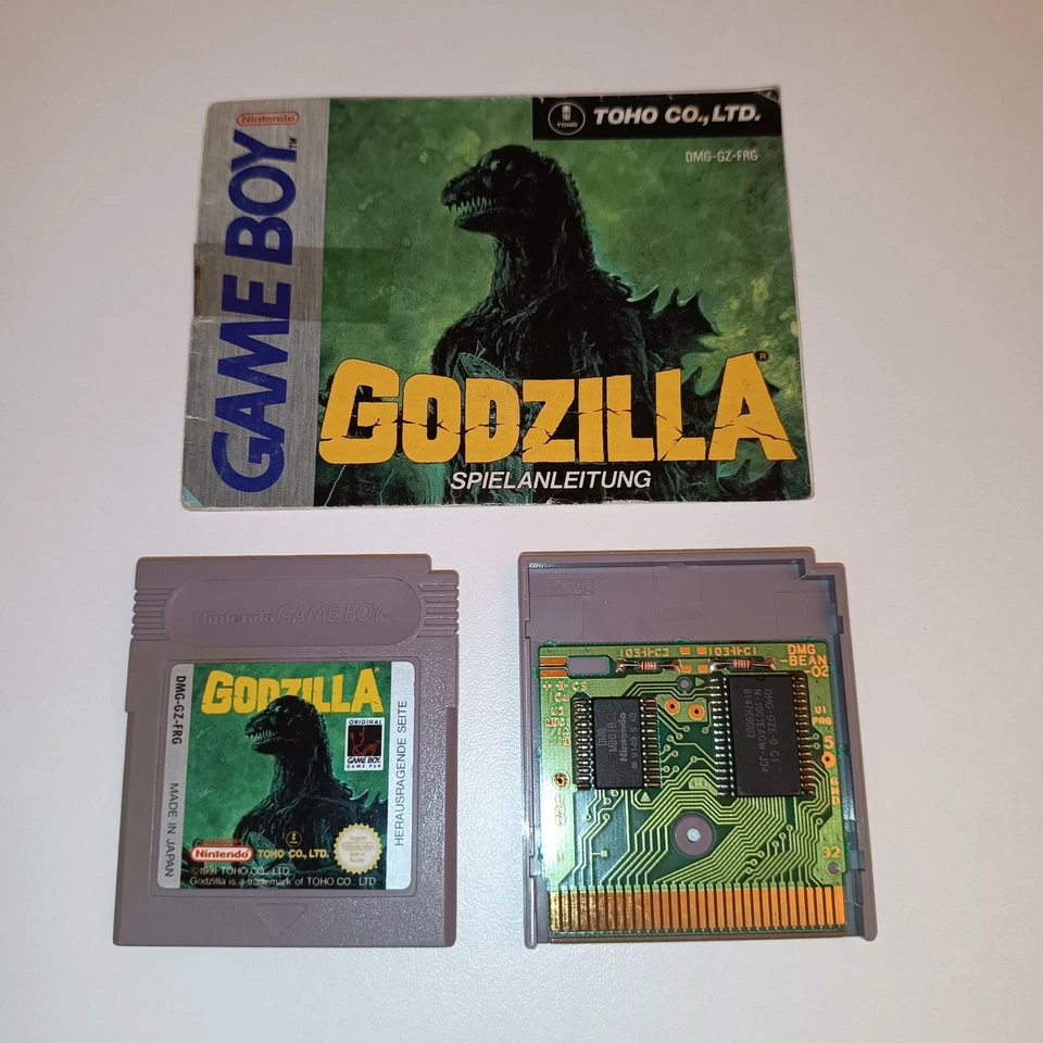 Godzilla - Gameboy Spiel Modul + Anleitung Nintendo Game Boy Cartridge Toho 1989 - Bild 3 von 4
