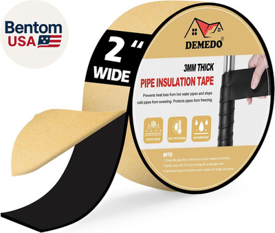 Pipe Insulation Tape, Pipe Wrap Insulation Foam Tape Self Adhesive, Outdoor Wate