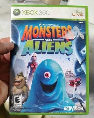 Monsters vs Aliens Microsoft Xbox 360 Complete Tested N-Mint Disc