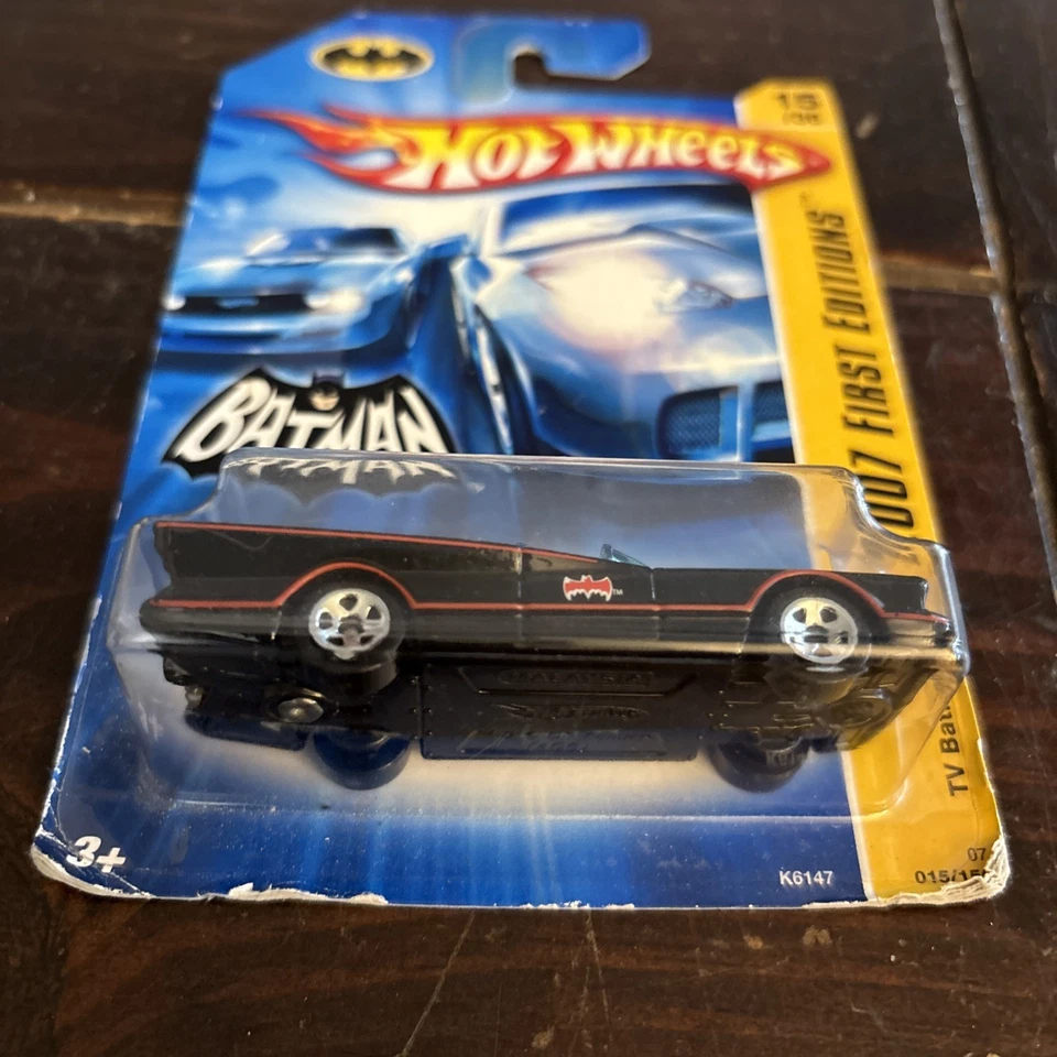Hot Wheels 2007 First Editions Batman TV Batmobile Diecast Cars Superheroes - Image 2 of 4