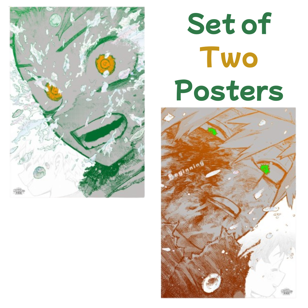 My Hero Academia Exhibition A2 Art Poster Set “The Beginning” 2