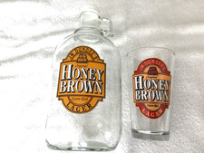2-JW Dundee's Original Honey Brown Ex Rich Lager 1/2gallon Jug/cap & Pint Glass!