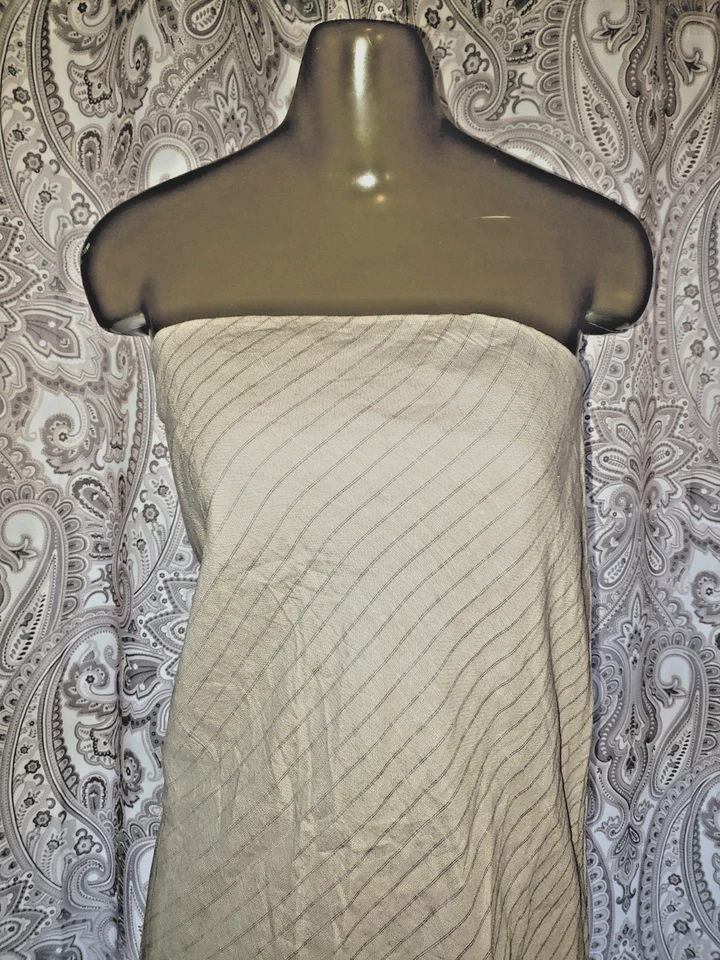 Nuevo con etiquetas Vestido Tubo Banana Republic Mezcla Lino Rayas Color Crema Talla 6 Foto 2 de 4