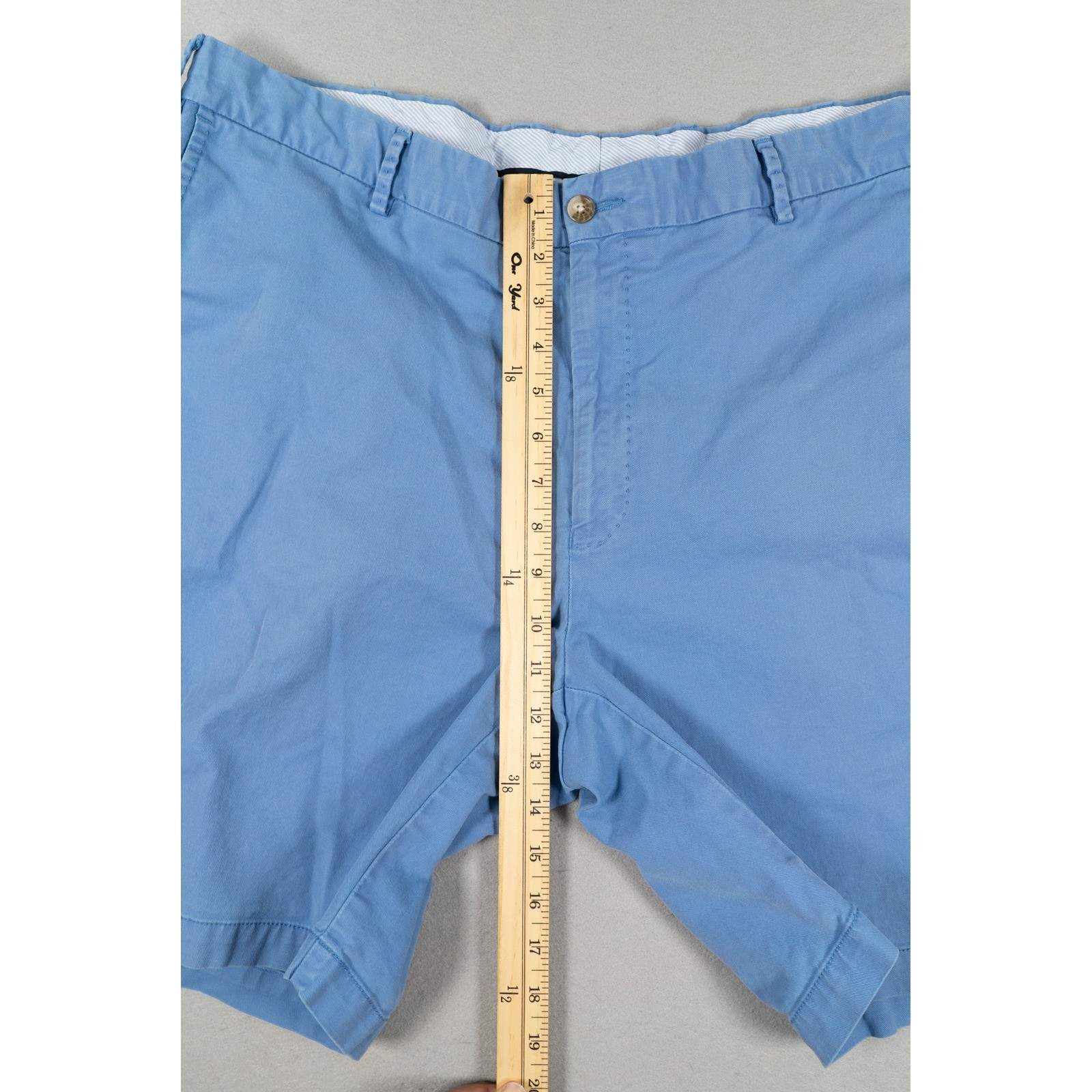 Peter Millar Men's 40 Blue Soft Touch Twill Chino Shorts image 5