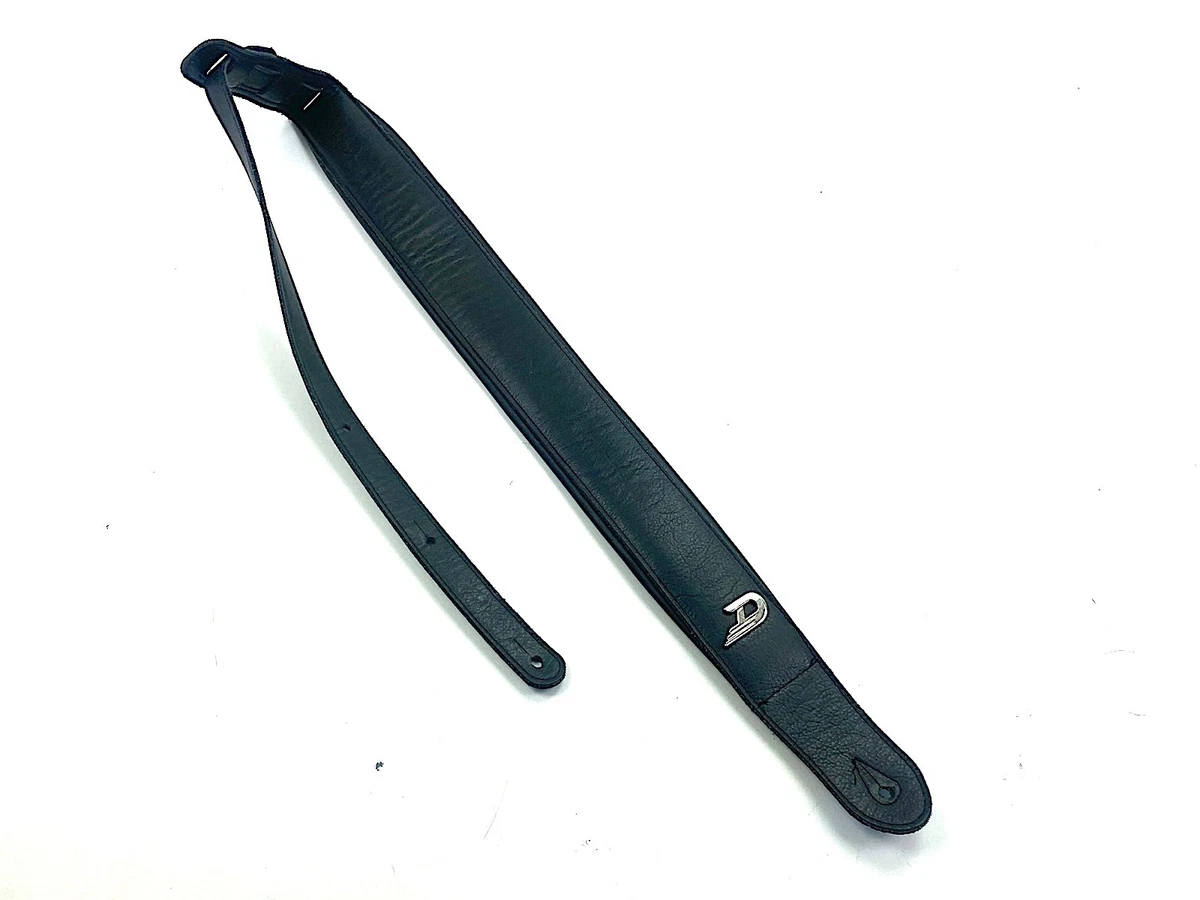 Duesenberg guitar strap ★ good used condition ★ black leather ★