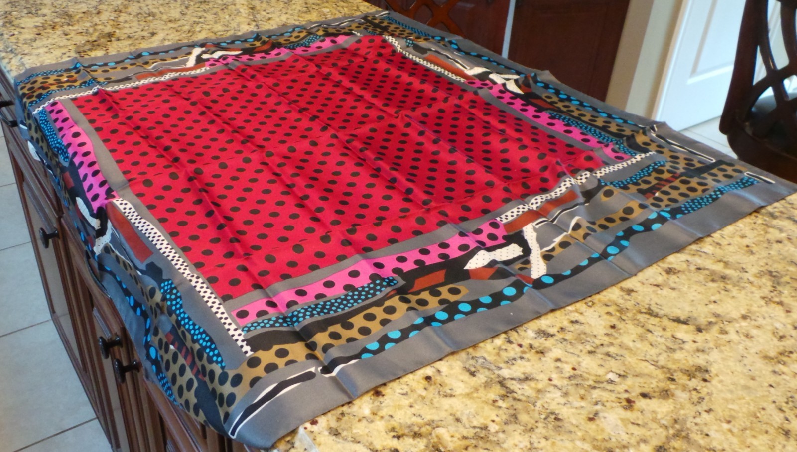 Totes Multi Colored 100% Polyester Scarf - image 1