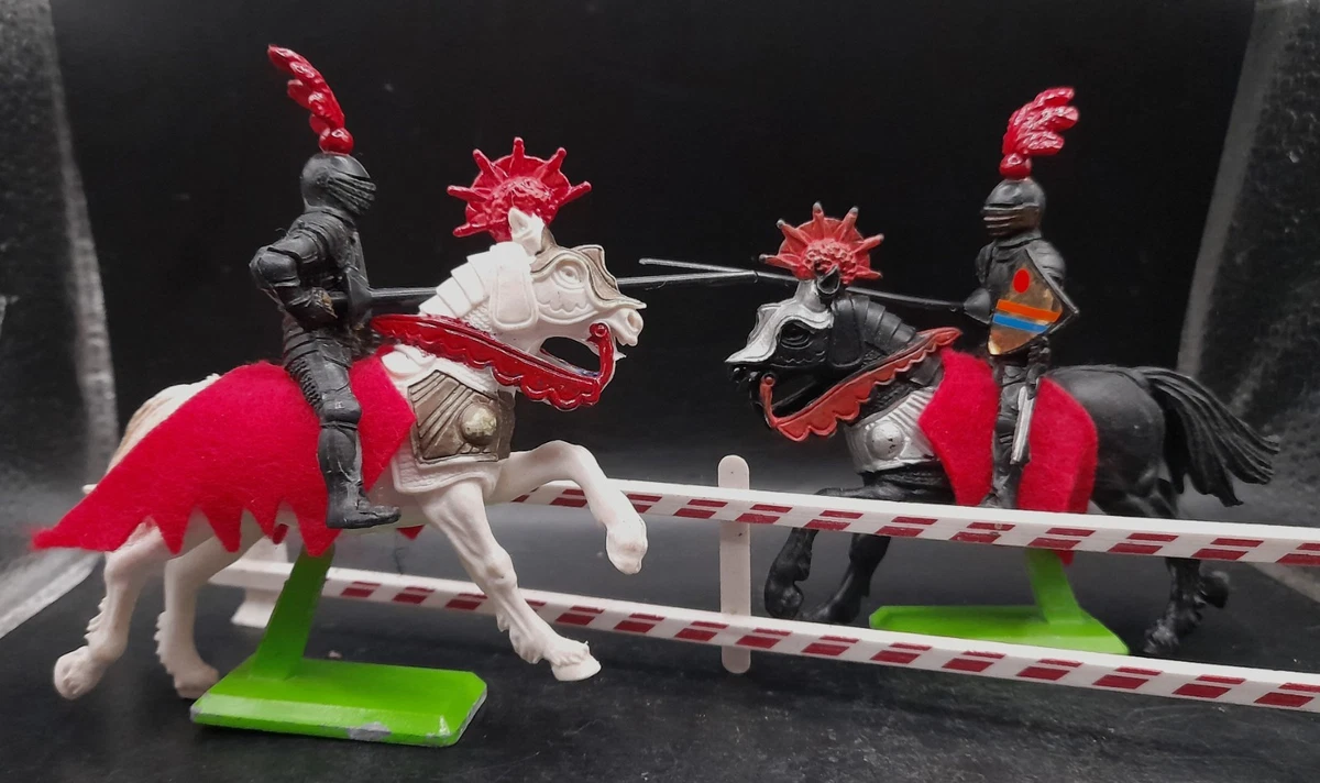 Figurine Soldat Moyen âge Starlux Plastique Peint échelle 1:32 - Français