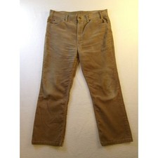 Vintage Levis 517 Corduroy Pants Tan Brown Bootcut Mens 36x28 White Tab USA Made