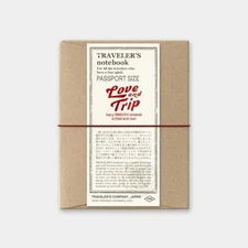 Traveler's Company Love and Trip Limited Edition Red Notebook Passport Size