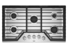 Whirlpool WCG55US6HS 36 Inch Gas Cooktop with 5 Sealed Burners
