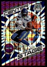 2023 Panini Mosaic #CS-DKM DK Metcalf #/49 Center Stage Mosaic Purple