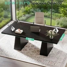NEW 62-inch Table Modern Dining Table Computer Table for Home Office Minimalist