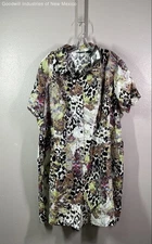 NWT Attitudes By Renee Womens Multi Animal Print Short Sleeve Dress - Size 3X