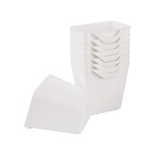 8 PCS White Hanging Cup Holder Utility Rolling Cart Storage Basket Organizer