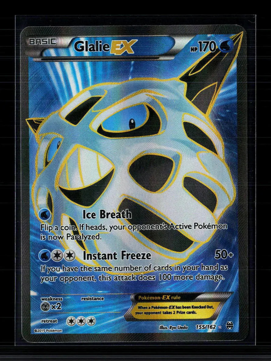 Pokemon 2015 BREAKthrough Glalie EX FA #155/162