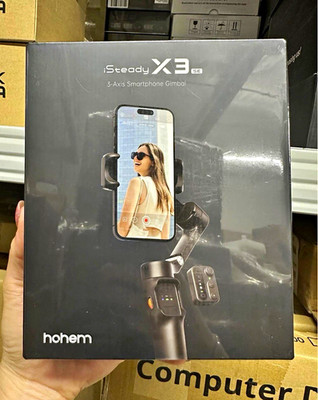 Hohem iSteady X3 SE 3-Axis Smartphone Gimbal, Foldable, Remote, Fill Light