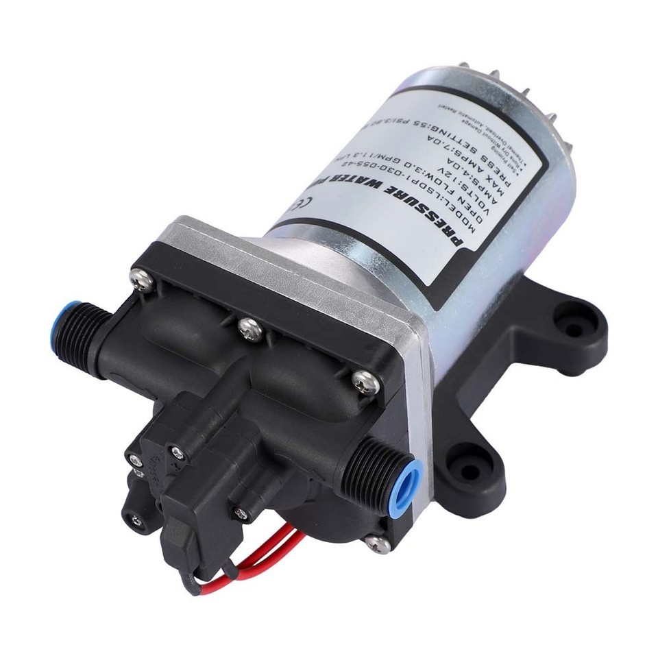 Water Pressure Pump 12V 3.0GPM 55PSI Self-Priming For Marine Caravan RV ...
