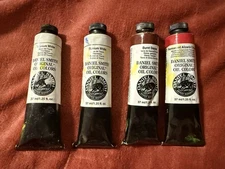 Daniel Smith Original Oil Colors 1.25 Oz Lot Of 4 Tubes