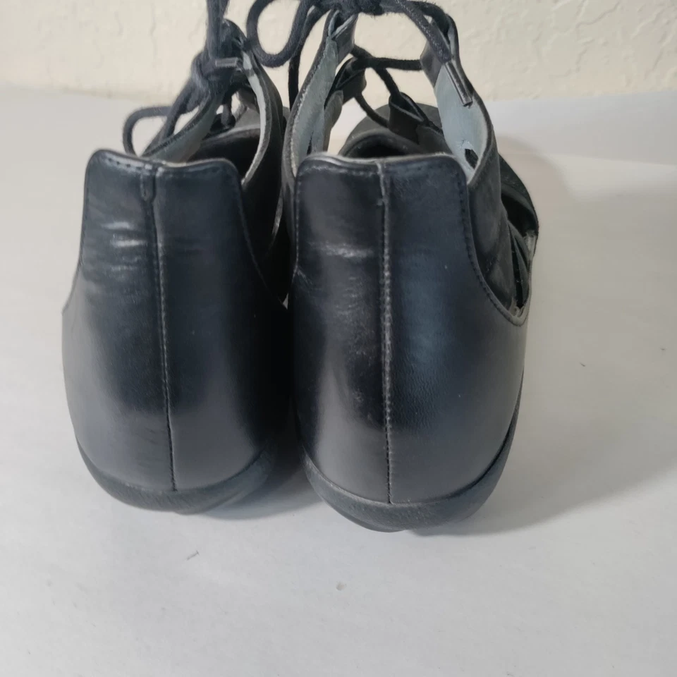 Sandalias para mujer Naot Kata zapatos informales con cordones cuero negro talla 41 EE. UU. 10 Foto 4 de 4