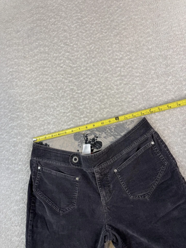 Pantalones The North Face para mujer 6 grises pana elásticos cremallera mosca aire libre informales Foto 4 de 4