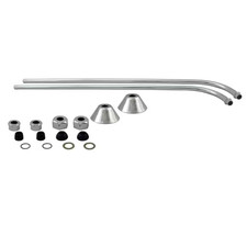 22 In. X 1/2 In. O.D. Single Offset Bathtub Supply Tubes (2 per Pack)