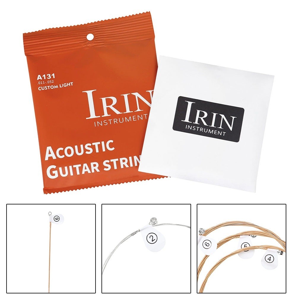 6pcs Cordes Nylon de Remplacement pour Guitares Folk Facile et Confortable à Jo